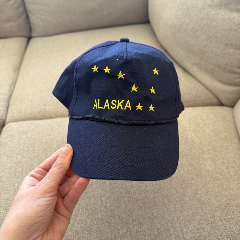 Alaska Cap NWT Embroidered Navy and Yellow
